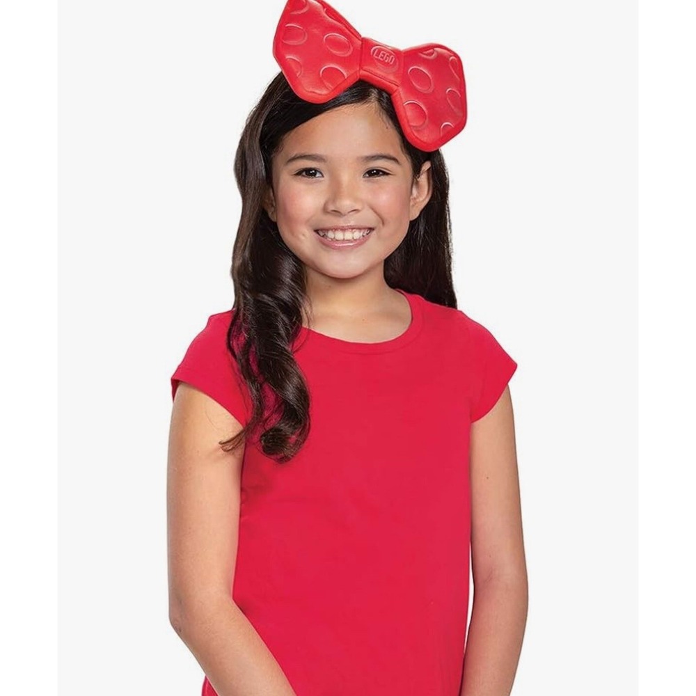 New! LEGO Brand ‎ Bowtie Hair Bow Kids Red Boys Girls Costume Block Toy Fun